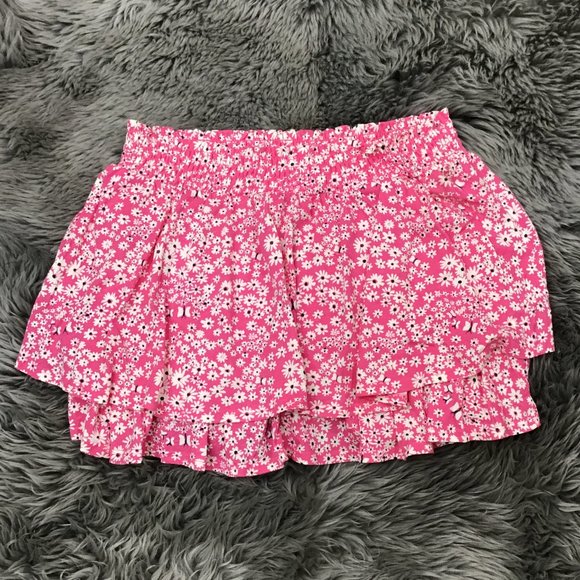 CRB | Girl's Skort | Pink | White Floral | Various Sizes - Picture 2 of 3